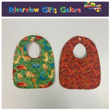 Reversible Bib - Dinosaurs & Spots Reversible Bib - Dinosaurs & Spots